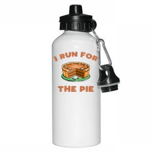 Funny Turkey Trot Run For The Pie Thanksgiving Day Gift Aluminum Water Bottle