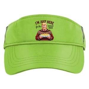 Funny Trump Thanksgiving IM Just Here For The Deviled Eggs Cool Gift Adult Drive Performance Visor