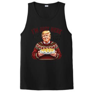 Funny Trump Thanksgiving IM Just Here For The Deviled Eggs Cool Gift PosiCharge Competitor Tank