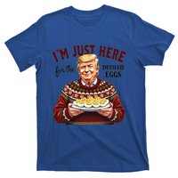 Funny Trump Thanksgiving IM Just Here For The Deviled Eggs Cool Gift T-Shirt