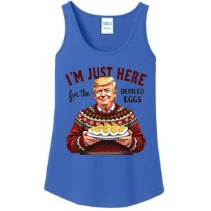 Funny Trump Thanksgiving IM Just Here For The Deviled Eggs Cool Gift Ladies Essential Tank