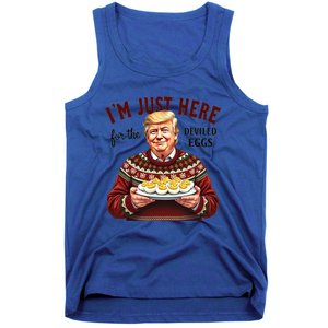 Funny Trump Thanksgiving IM Just Here For The Deviled Eggs Cool Gift Tank Top