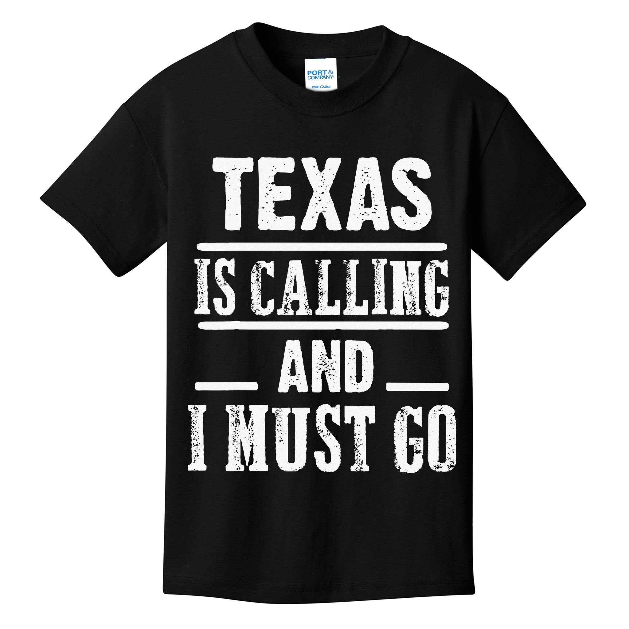 funny Traveling Texas is calling and I must go Kids T-Shirt