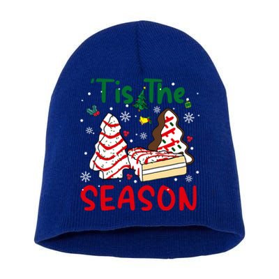 Funny Tis The Season Christmas Tree Cakes Debbie Xmas Gift Short Acrylic Beanie