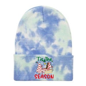 Funny Tis The Season Christmas Tree Cakes Debbie Xmas Gift Tie Dye 12in Knit Beanie