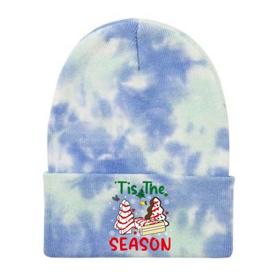 Funny Tis The Season Christmas Tree Cakes Debbie Xmas Gift Tie Dye 12in Knit Beanie