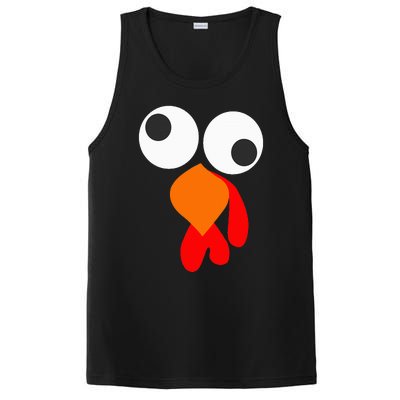 Funny Thanksgiving Turkey Face PosiCharge Competitor Tank