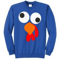 Funny Thanksgiving Turkey Face Sweatshirt