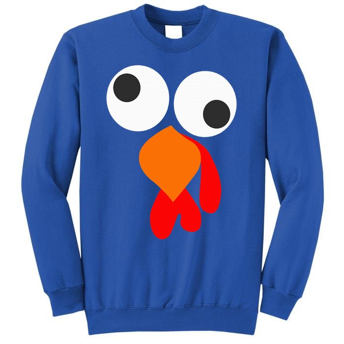 Funny Thanksgiving Turkey Face Sweatshirt