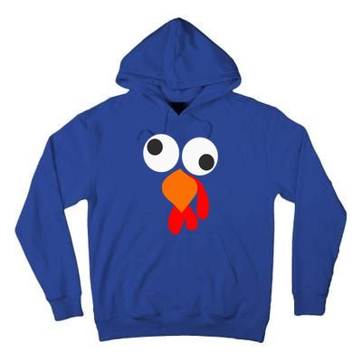 Funny Thanksgiving Turkey Face Tall Hoodie