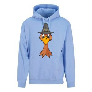 Funny Thanksgiving Turkey Face Cute Gift Unisex Surf Hoodie