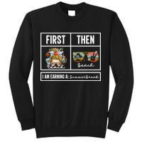 First Teach Then Beach I Am Earning A Summer Break Teacher Sweatshirt