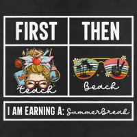 First Teach Then Beach I Am Earning A Summer Break Teacher 11oz C Handle Ceramic Mug