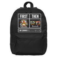 First Teach Then Beach I Am Earning A Summer Break Teacher 16 in Basic Backpack