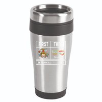 First Teach Then Beach I Am Earning A Summer Break Teacher 16oz Travel Tumbler