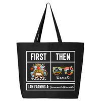 First Teach Then Beach I Am Earning A Summer Break Teacher 25L Jumbo Tote