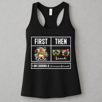 First Teach Then Beach I Am Earning A Summer Break Teacher Womens Tank Top
