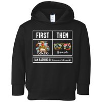 First Teach Then Beach I Am Earning A Summer Break Teacher Toddler Hoodie