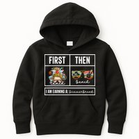 First Teach Then Beach I Am Earning A Summer Break Teacher Kids Hoodie
