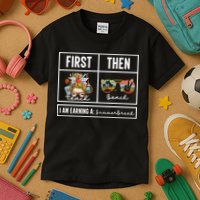 First Teach Then Beach I Am Earning A Summer Break Teacher Kids T-Shirt