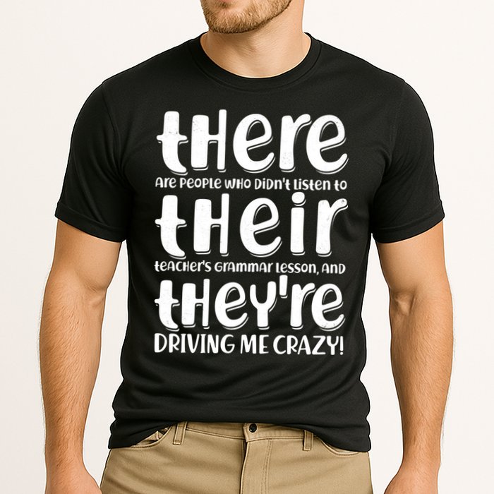 Funny There Their Theyre Grammar Lesson Performance Shirt