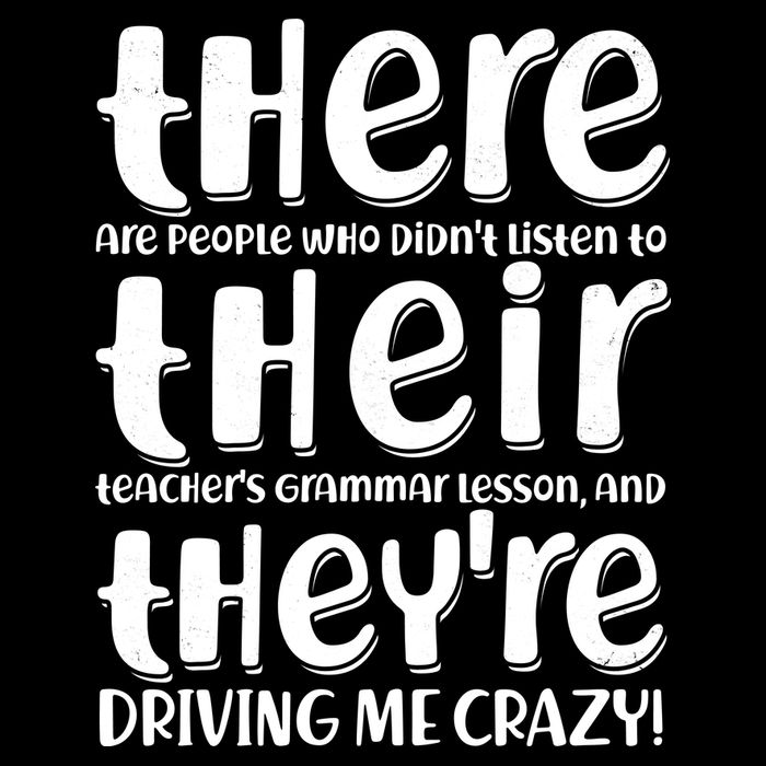 Funny There Their Theyre Grammar Lesson Impact Tech Backpack