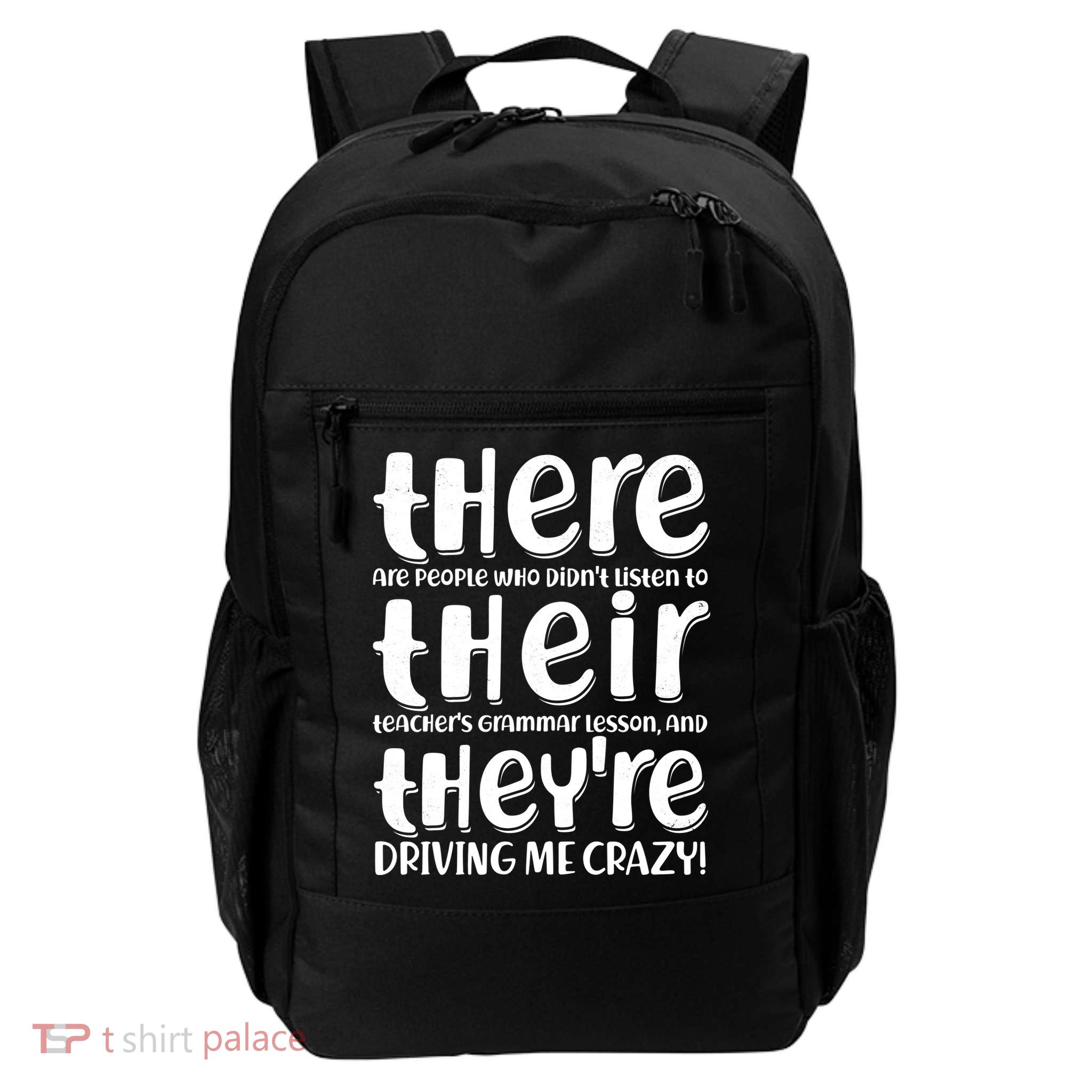 Funny There Their Theyre Grammar Lesson Daily Commute Backpack