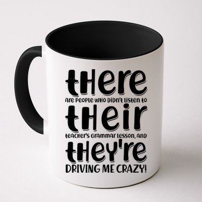 Funny There Their Theyre Grammar Lesson Mug