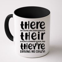 Funny There Their Theyre Grammar Lesson Mug