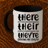 Funny There Their Theyre Grammar Lesson Mug