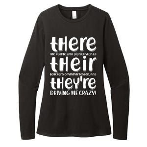 Funny There Their Theyre Grammar Lesson Womens CVC Long Sleeve Shirt