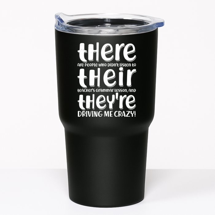 Funny There Their Theyre Grammar Lesson Tumbler