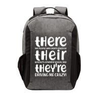 Funny There Their Theyre Grammar Lesson Vector Backpack