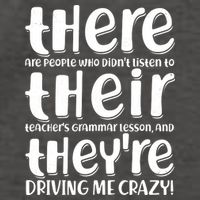 Funny There Their Theyre Grammar Lesson Vector Backpack