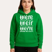 Funny There Their Theyre Grammar Lesson Hoodie