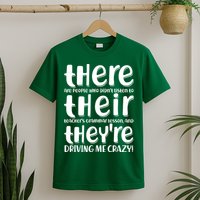 Funny There Their Theyre Grammar Lesson T-Shirt