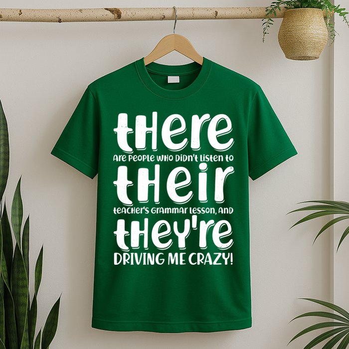 Funny There Their Theyre Grammar Lesson T-Shirt