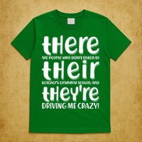 Funny There Their Theyre Grammar Lesson T-Shirt