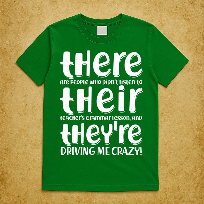 Funny There Their Theyre Grammar Lesson T-Shirt
