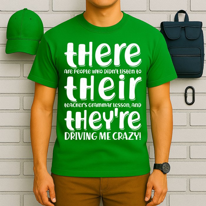 Funny There Their Theyre Grammar Lesson T-Shirt
