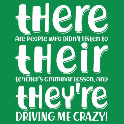 Funny There Their Theyre Grammar Lesson T-Shirt