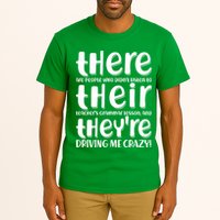 Funny There Their Theyre Grammar Lesson Tall T-Shirt
