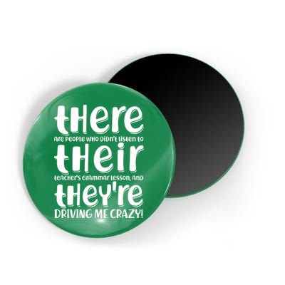 Funny There Their Theyre Grammar Lesson Magnet