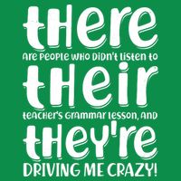 Funny There Their Theyre Grammar Lesson Mousepad