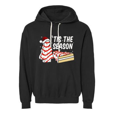 Funny Tis The Season Design Christmas Tree Cakes Debbie Garment-Dyed Fleece Hoodie