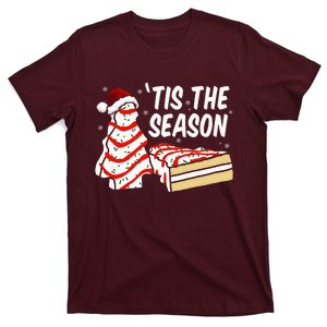 Funny Tis The Season Design Christmas Tree Cakes Debbie T-Shirt