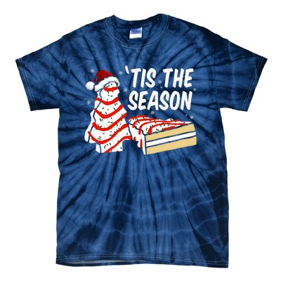 Funny Tis The Season Design Christmas Tree Cakes Debbie Tie-Dye T-Shirt