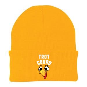 Funny Turkey Trot Squad Costume Thanksgiving Matching Meaningful Gift Knit Cap Winter Beanie