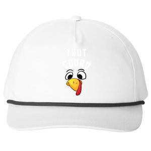 Funny Turkey Trot Squad Costume Thanksgiving Matching Meaningful Gift Snapback Five-Panel Rope Hat