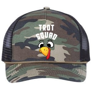 Funny Turkey Trot Squad Costume Thanksgiving Matching Meaningful Gift Retro Rope Trucker Hat Cap